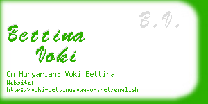 bettina voki business card